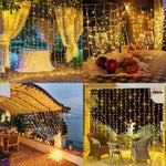 LuminaGlow™ - Curtain Light LED Icicle String Lights - SwiftShopSolution